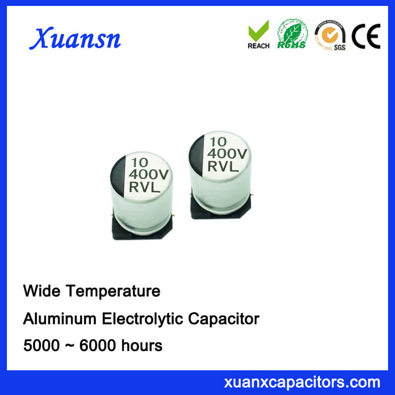 Decrease pleasant rim capacitor 10uf smd 400V is long life type products
