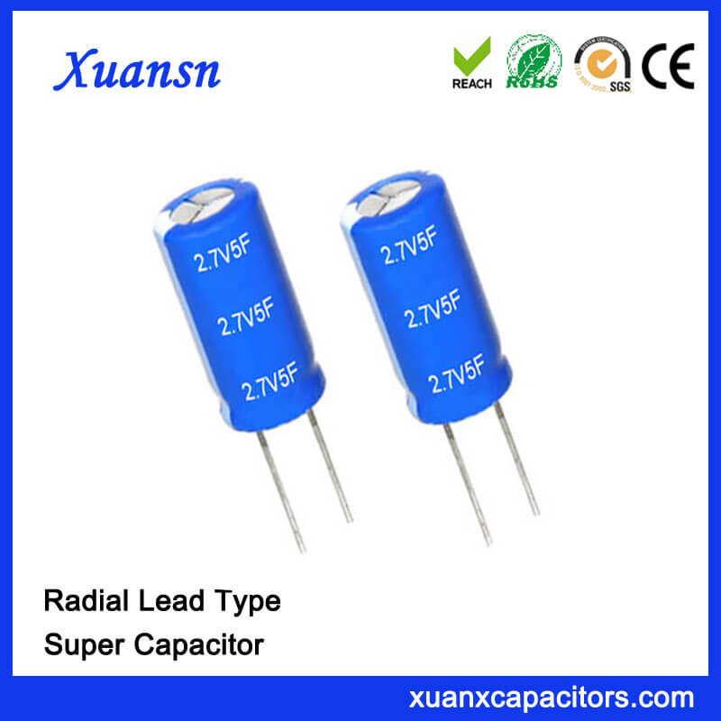NessCap Ultrakondensator Supercapacitor XP 5F 5 Farad 2,7V RM 5mm 1x 