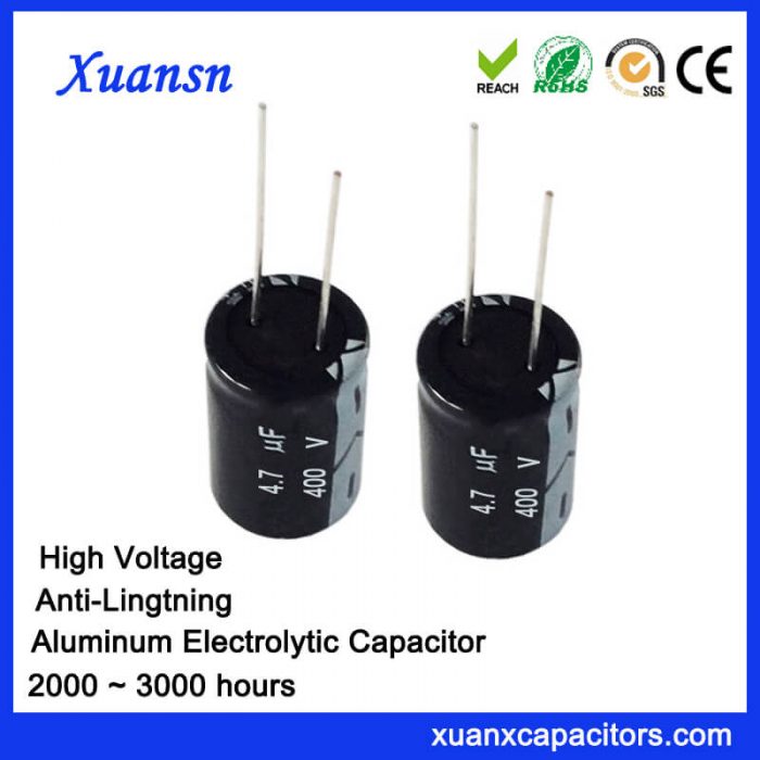 4.7uf 400v electrolytic capacitor