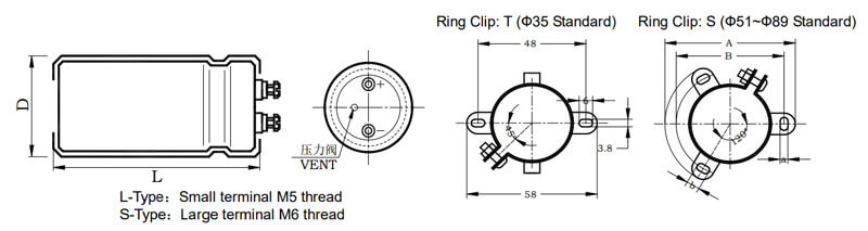 thumbnail image 2 of CDE 12000uF 450V Screw Terminal Electrolytic Capacitor – 500C123M450FG2E 2 of 2