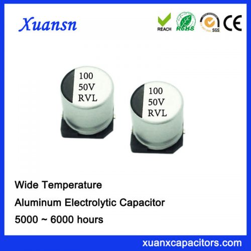 100UF 50V Long Life SMD Electrolytic Capacitor