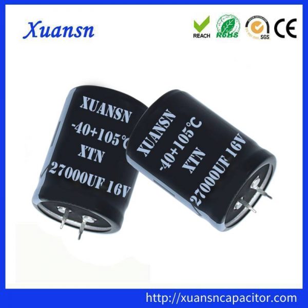 Electrolytic Capacitors 27000uf 16v Capacitor Manufacturer Xuansn Capacitor 