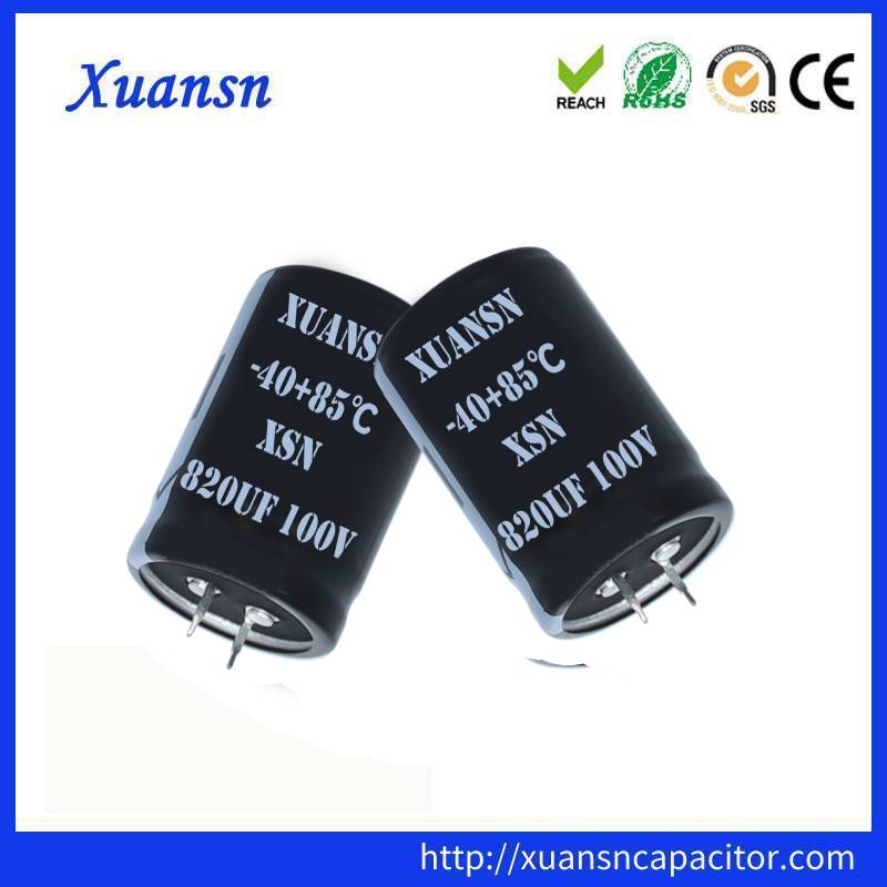 thumbnail image 2 of Digi 100uF 100V Electrolytic Capacitors - 10 Piece Lot, Radial, Open Box 2 of 4