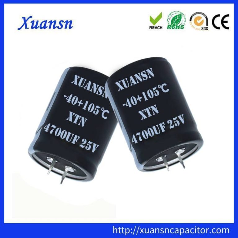 Capacitor 4700uf 25v 2000hours Electrolytic Capacitors Standard Snap In