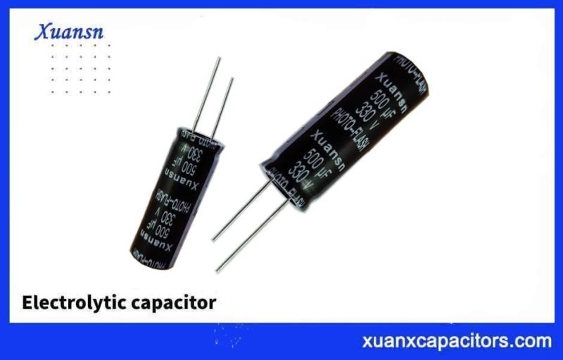 Photoflash capacitor 500uf 330V supplier capacitors XUANSN Xuansn