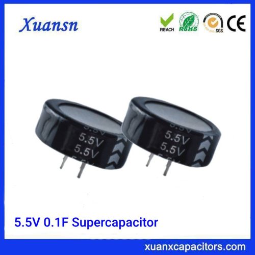 5.5V 0.1F Supercapacitor