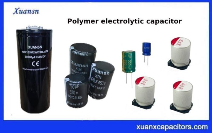 Polymer electrolytic capacitors