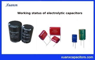 Working status of electrolytic capacitors