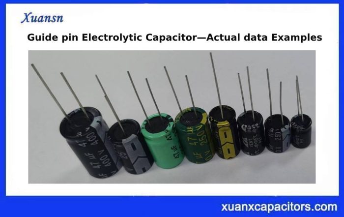 Guide pin Electrolytic Capacitor