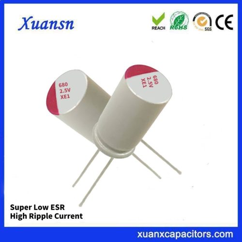 Solid state capacitor 680uf 2.5v