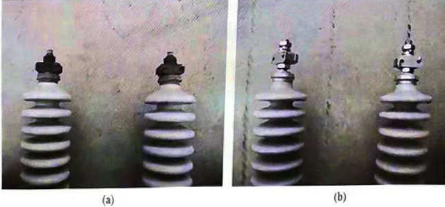 Comparison of capacitor joints with spring washers and without spring washers