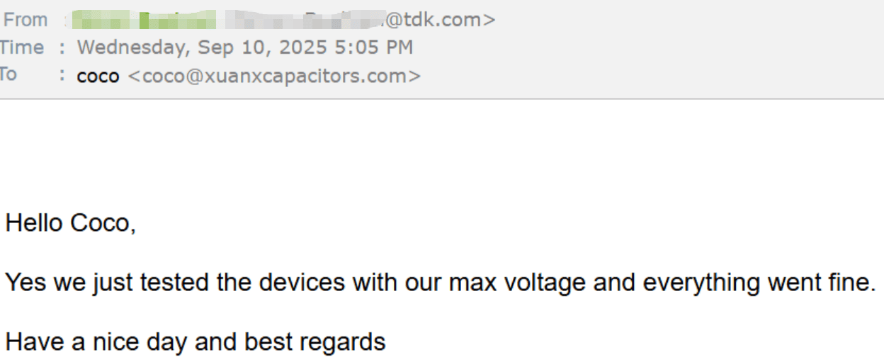 Xuansn Capacitor TDK