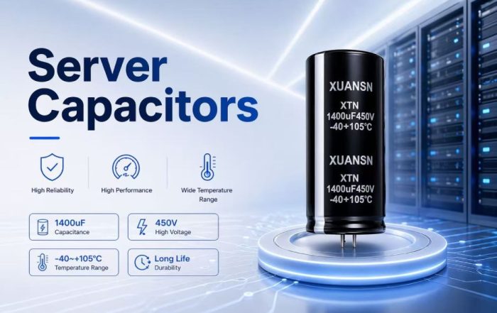 Server Capacitors for 1U AI Power Supply