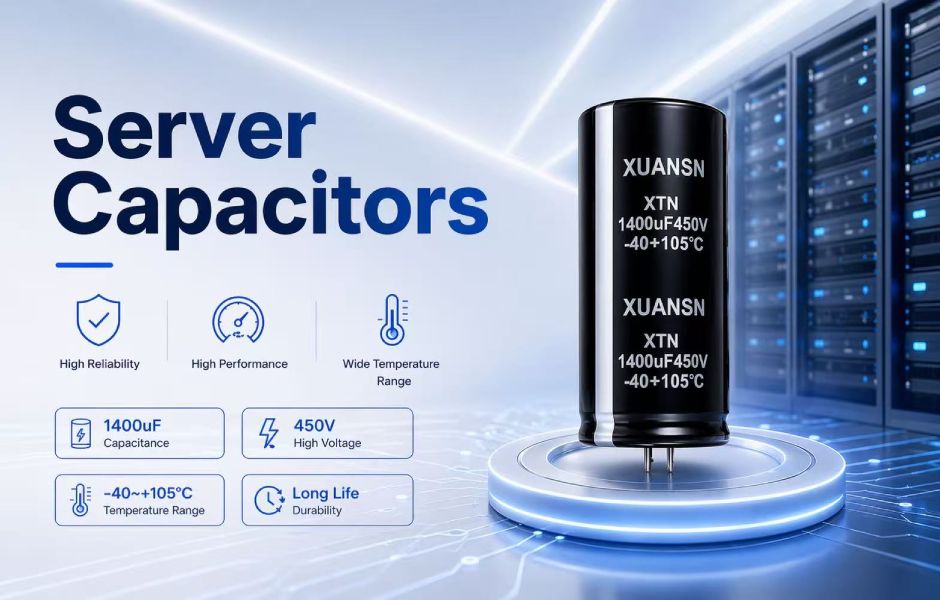 Server Capacitors for 1U AI Power Supply