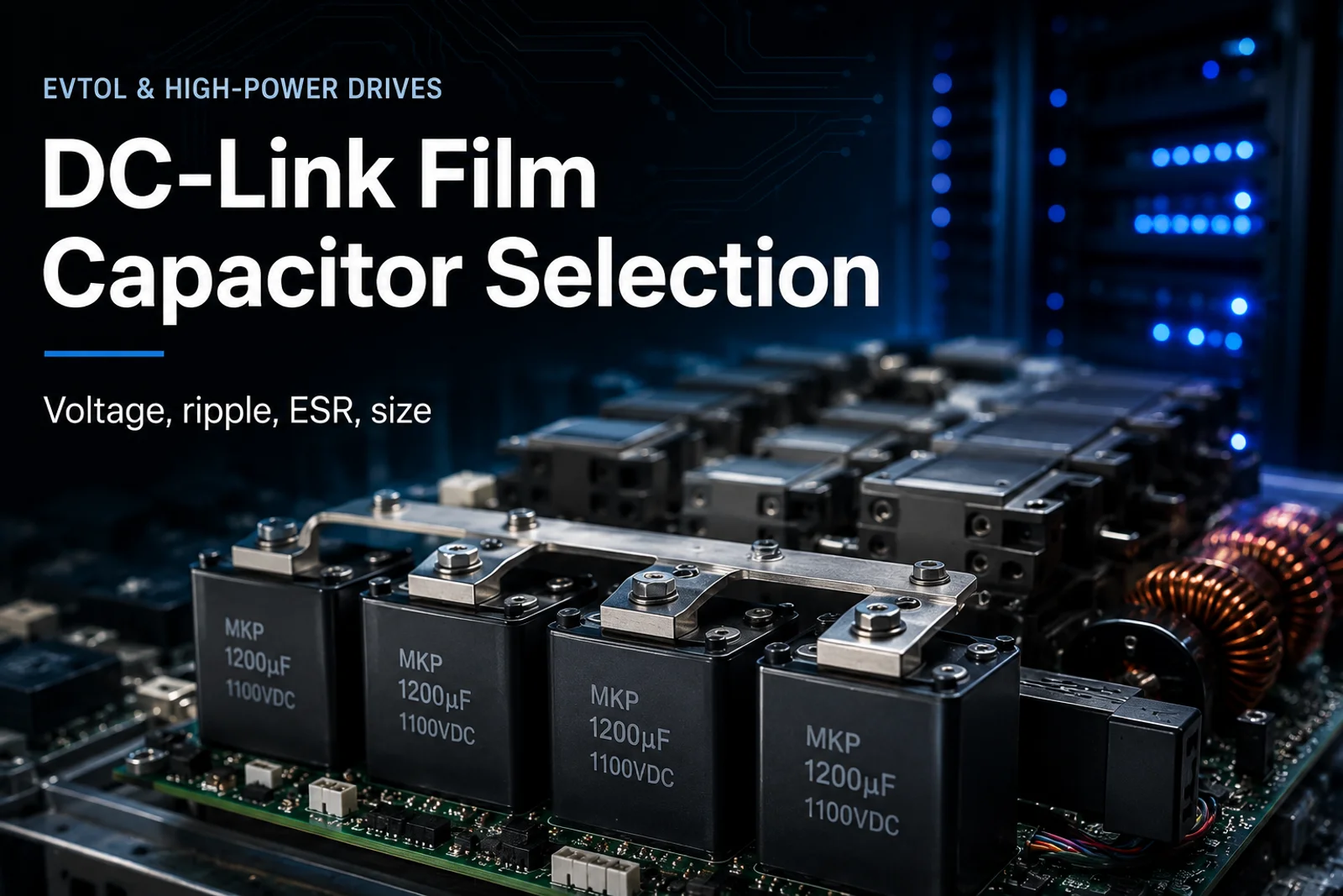 dc-link film capacitor selection - how to choose a DC-link film capacitor